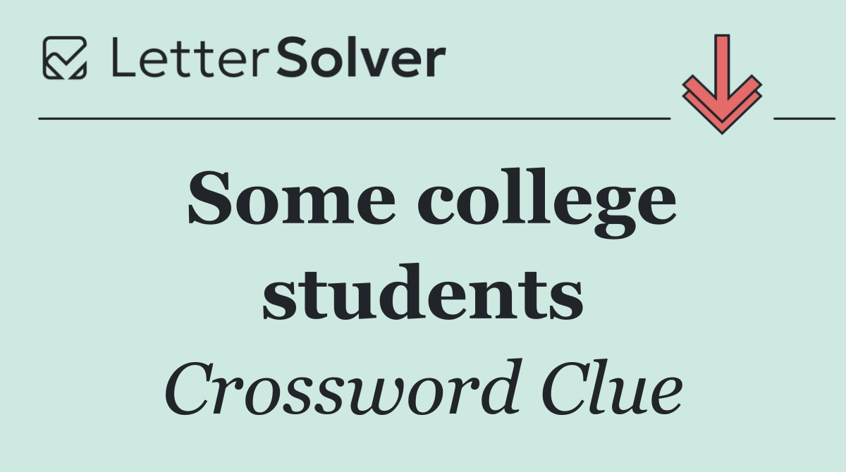 Some college students