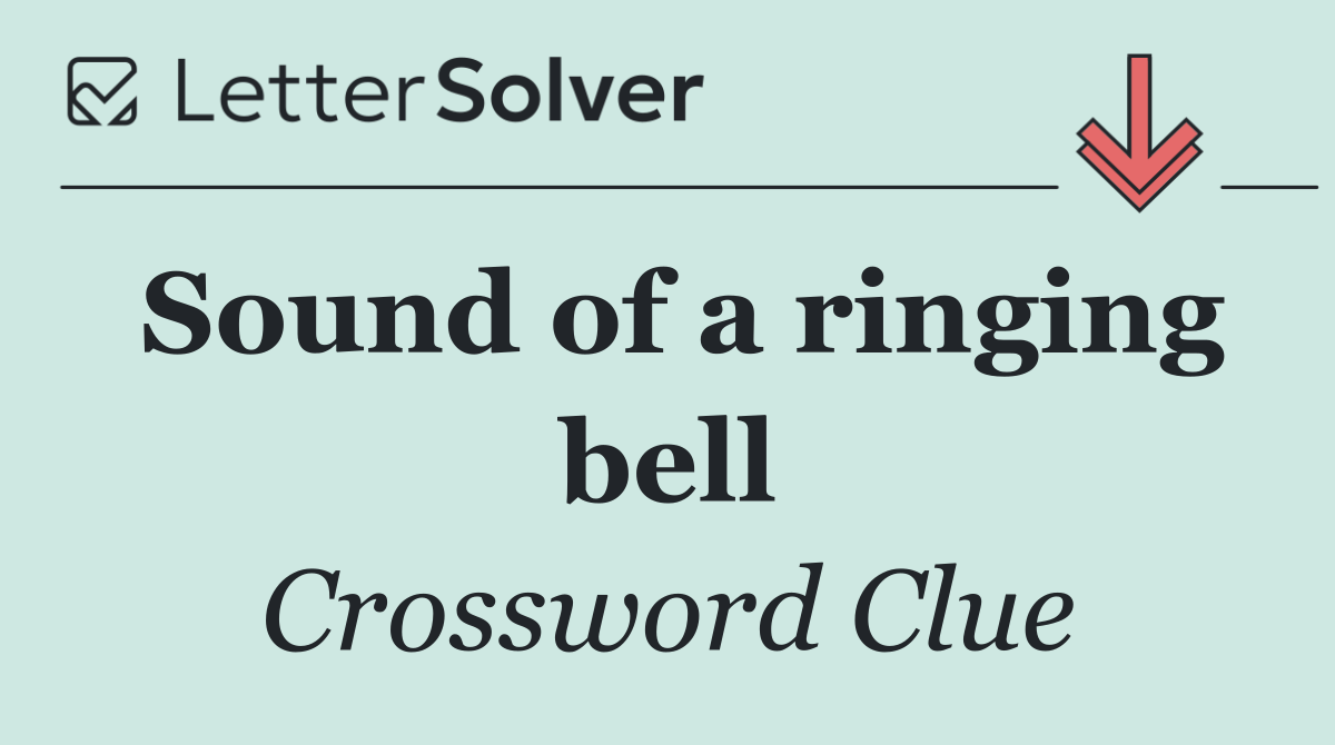 Sound of a ringing bell