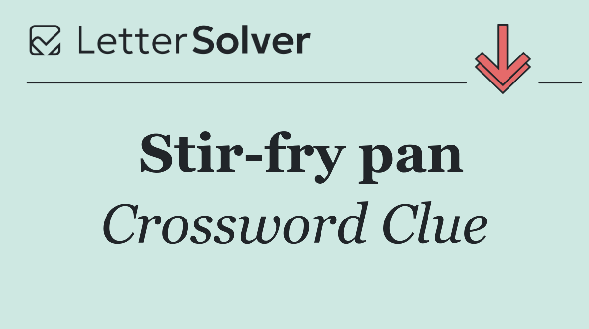 Stir fry pan