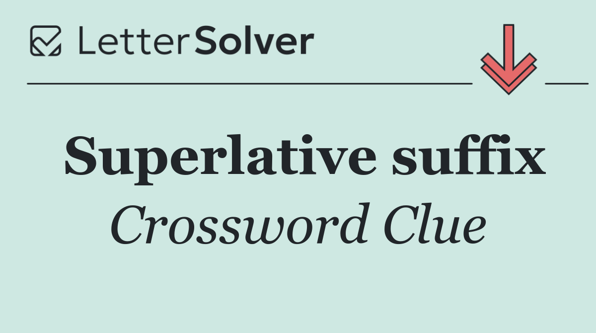 Superlative suffix