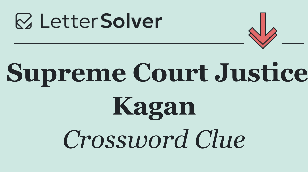 Supreme Court Justice Kagan