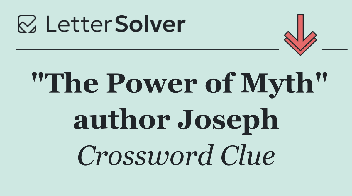 "The Power of Myth" author Joseph