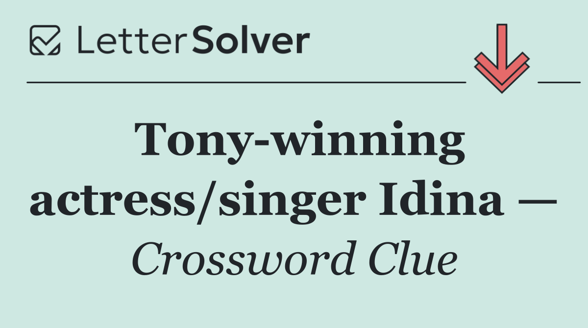 Tony winning actress/singer Idina —