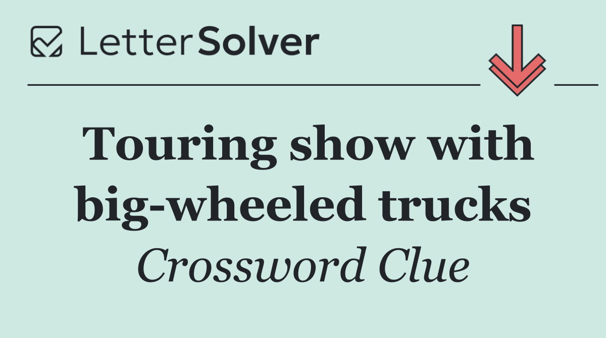 Touring show with big wheeled trucks