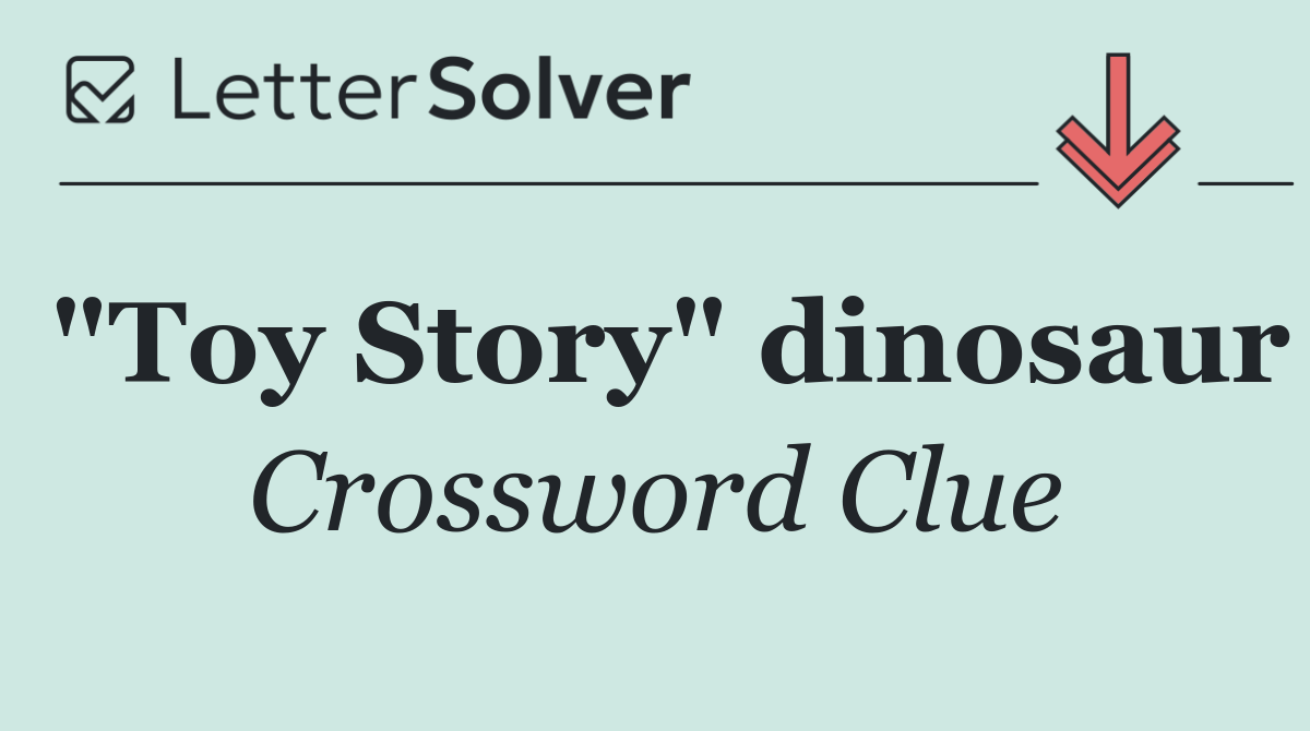 "Toy Story" dinosaur