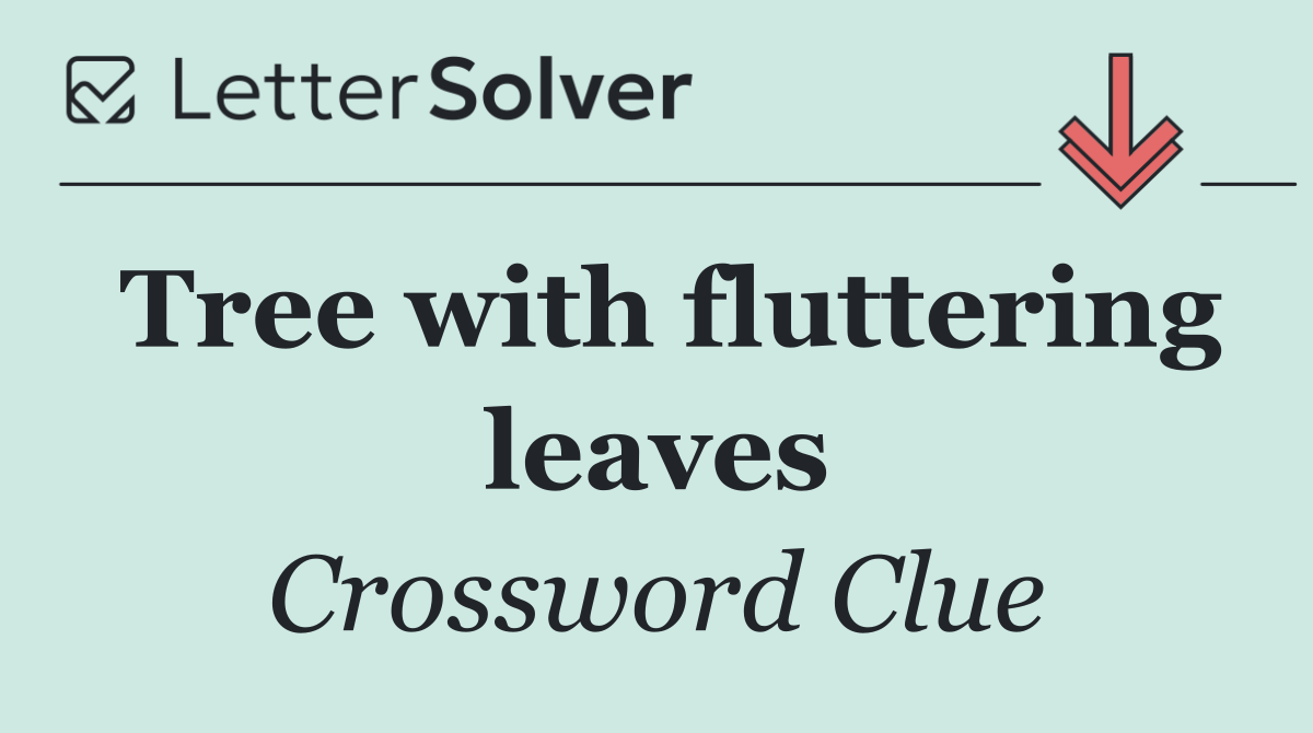 Tree with fluttering leaves