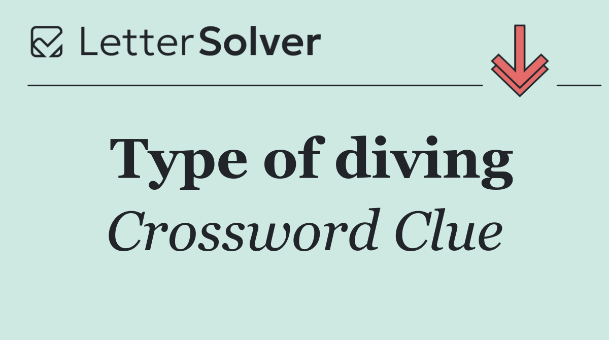 Type of diving
