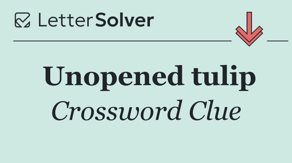 Unopened tulip