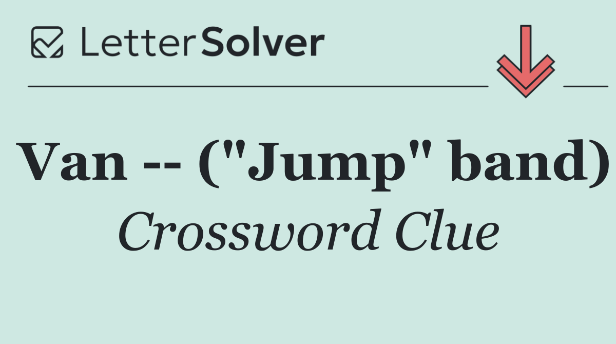 Van    ("Jump" band)