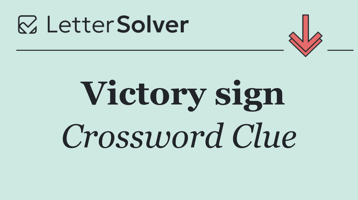 Victory sign