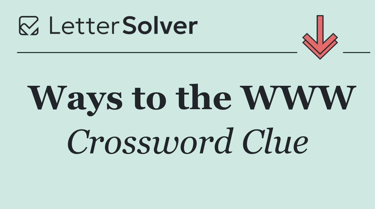 Ways to the WWW