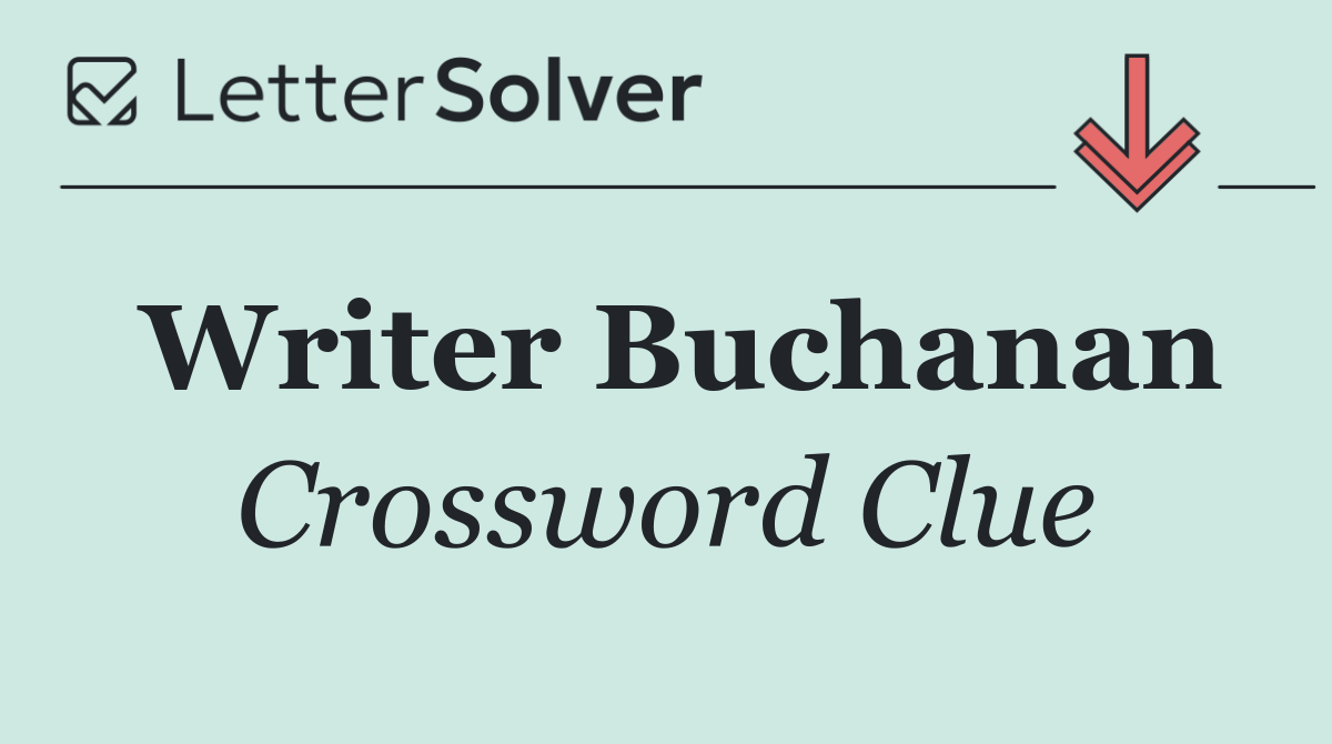 Writer Buchanan