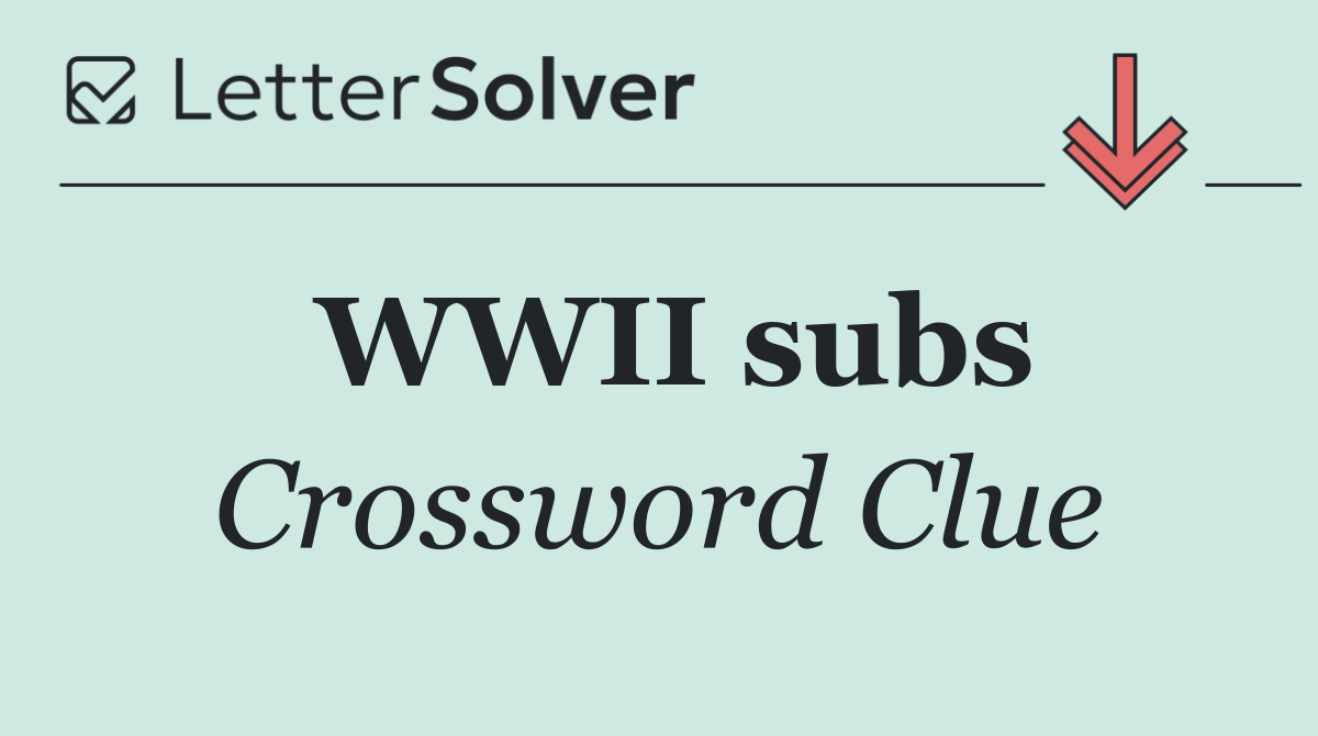 WWII subs