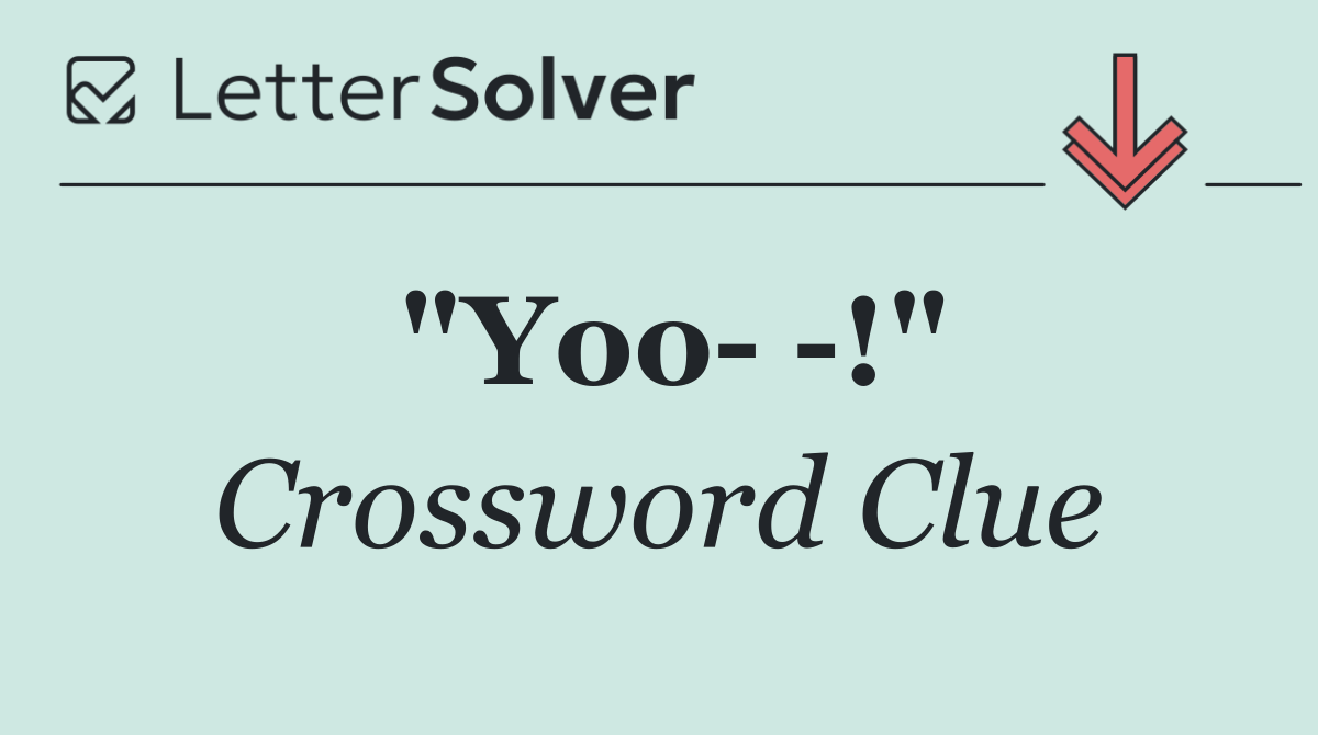 "Yoo   !"