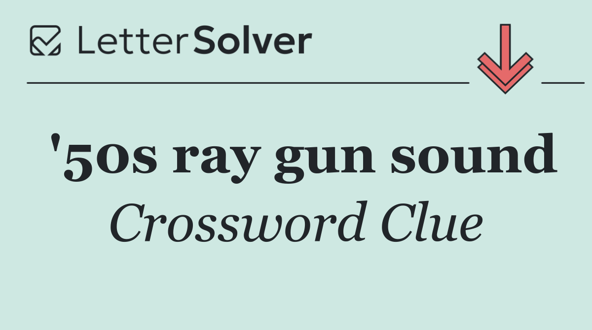 '50s ray gun sound