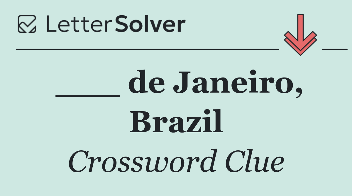 ___ de Janeiro, Brazil
