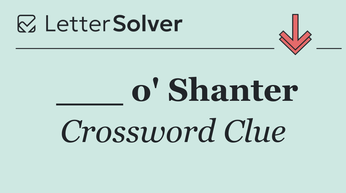 ___ o' Shanter