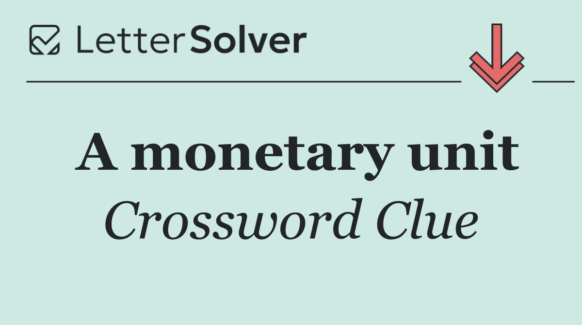 A monetary unit