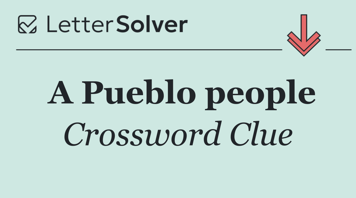 A Pueblo people