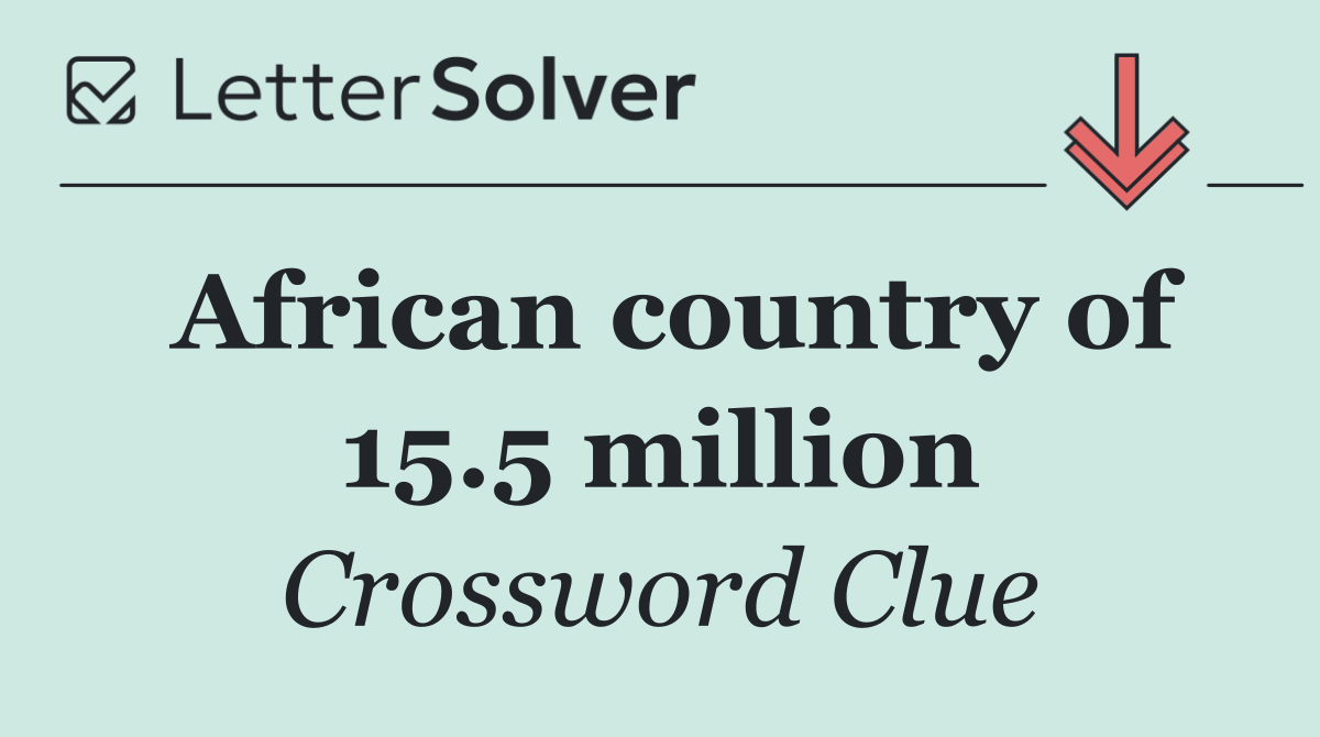 African country of 15.5 million