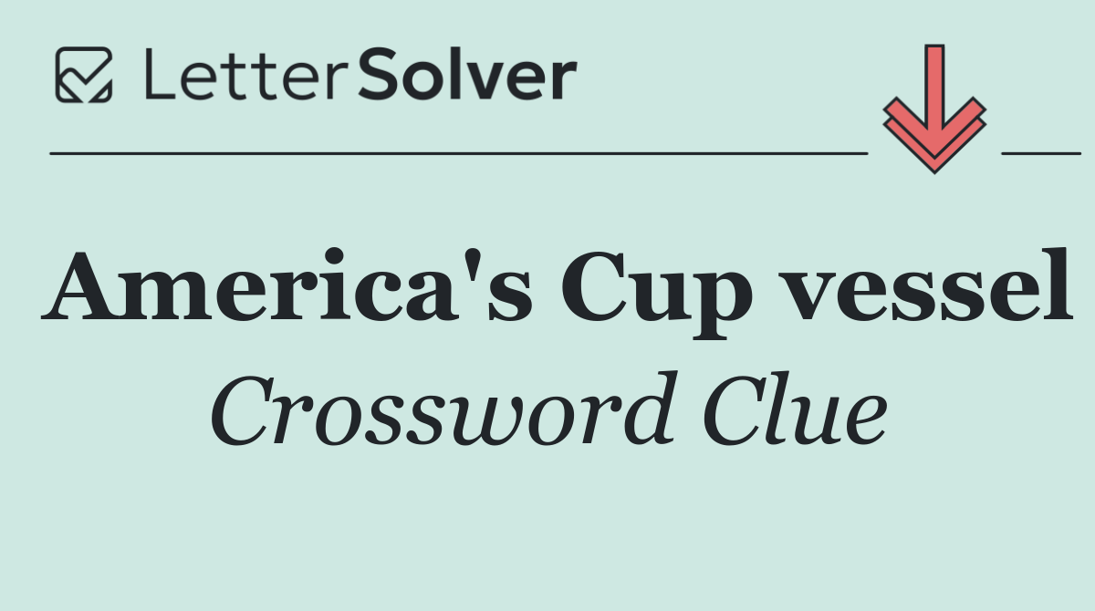 America's Cup vessel