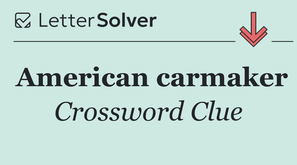 American carmaker