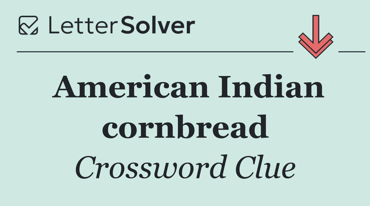 American Indian cornbread