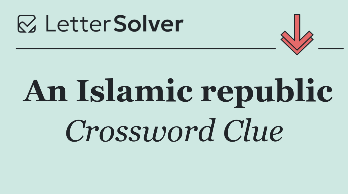 An Islamic republic