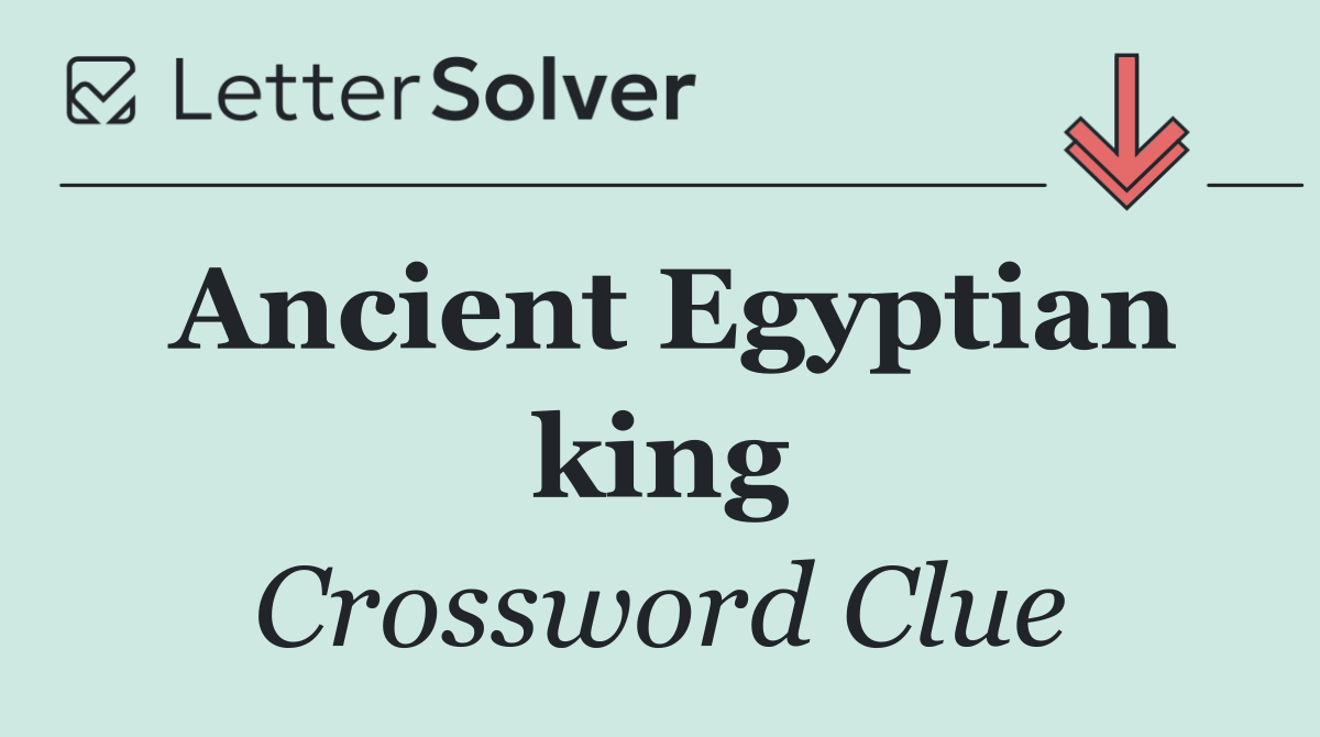 Ancient Egyptian king