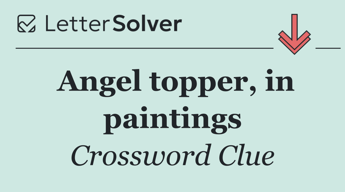 Angel topper, in paintings