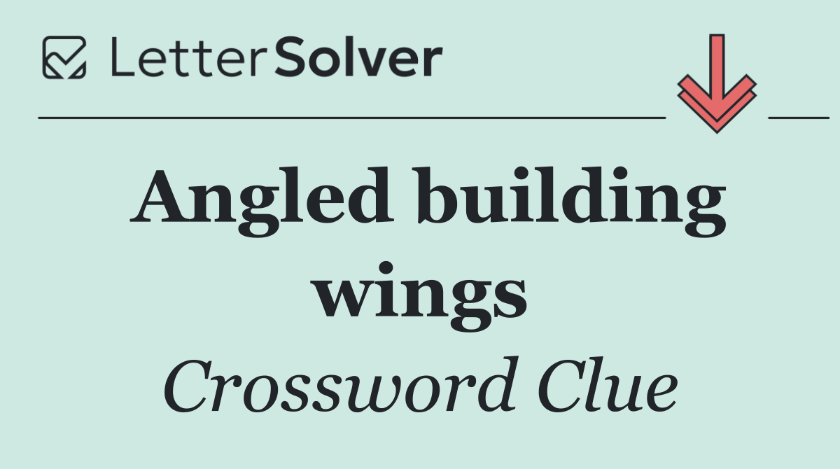 Angled building wings