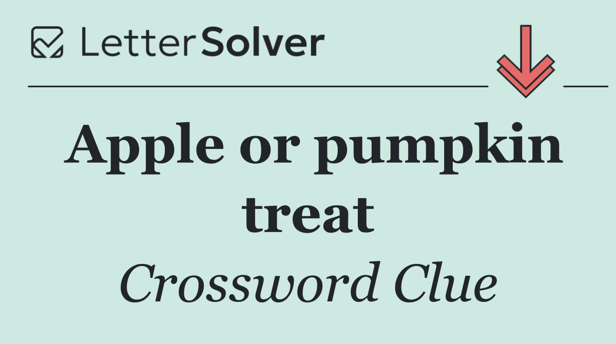 Apple or pumpkin treat