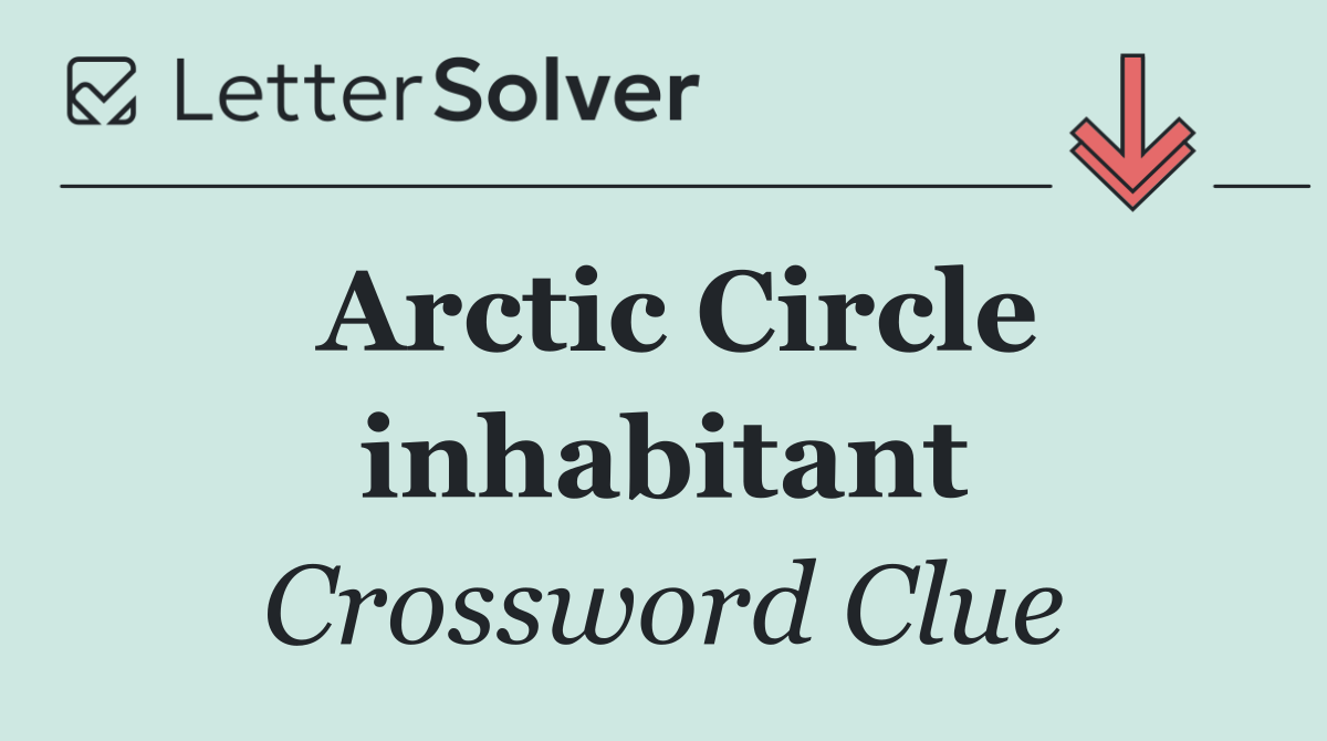 Arctic Circle inhabitant