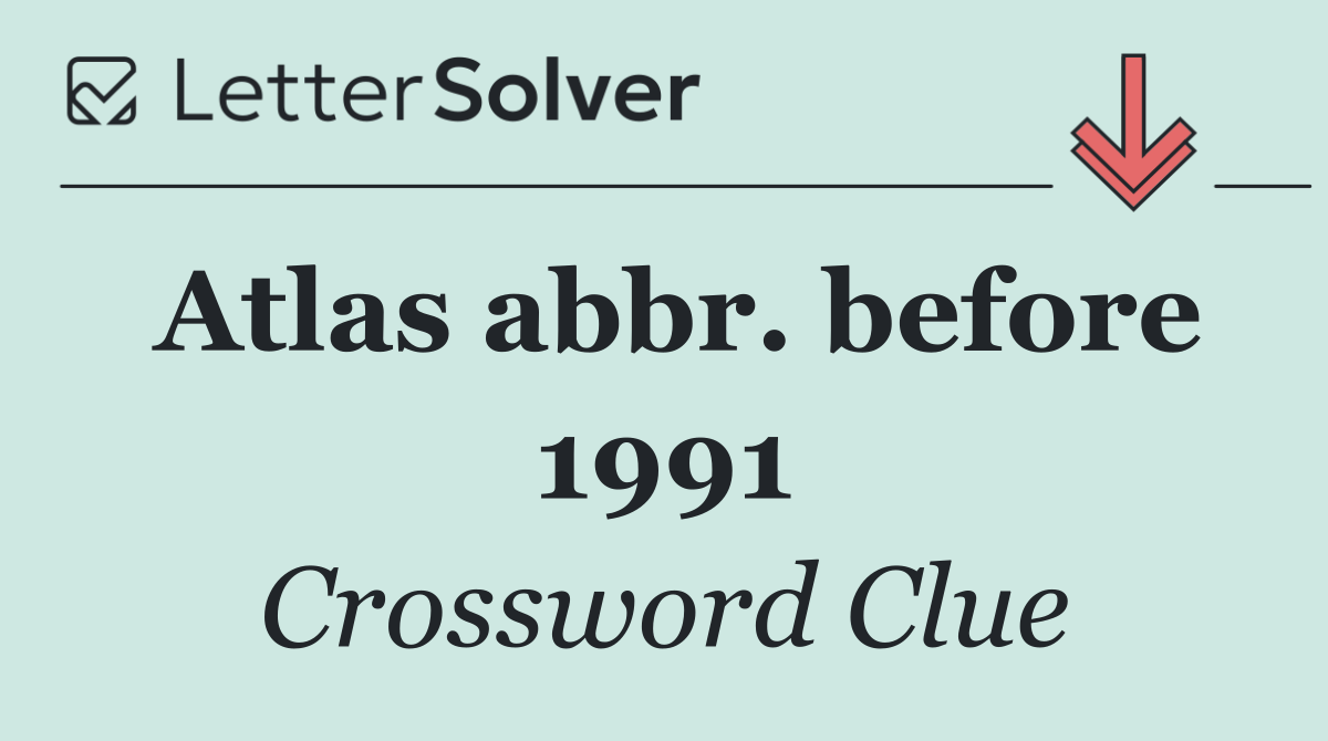Atlas abbr. before 1991