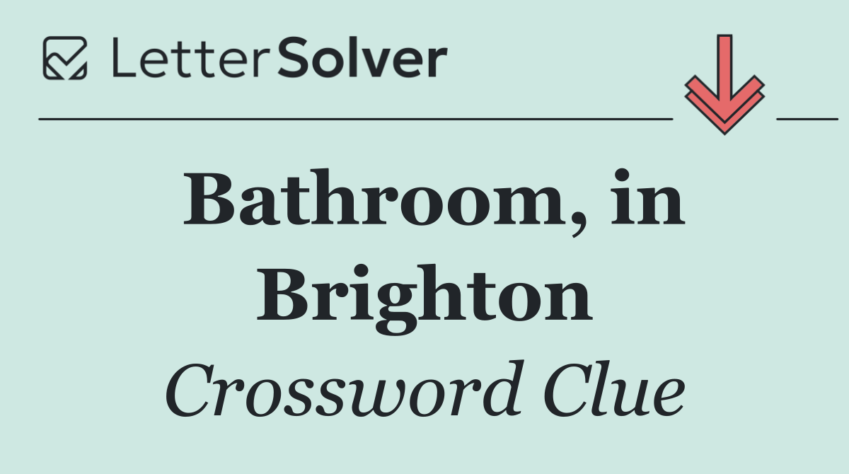 Bathroom, in Brighton