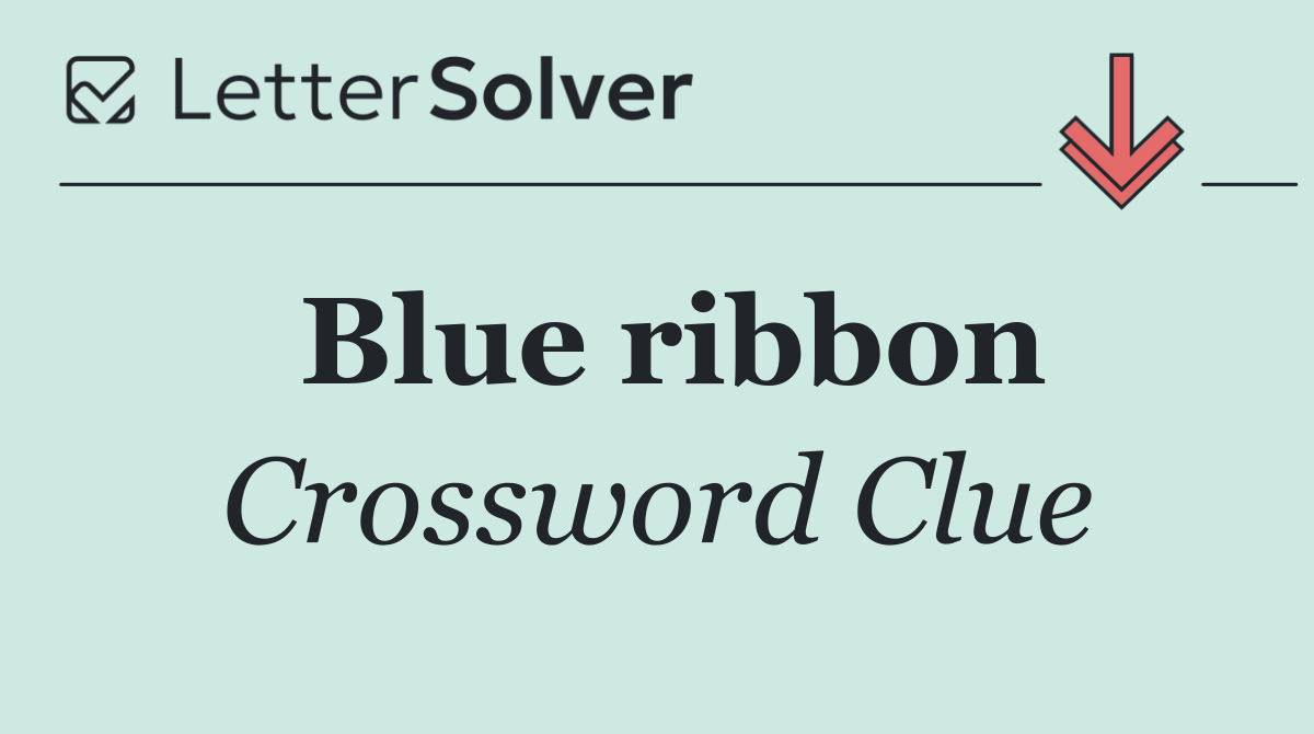 Blue ribbon