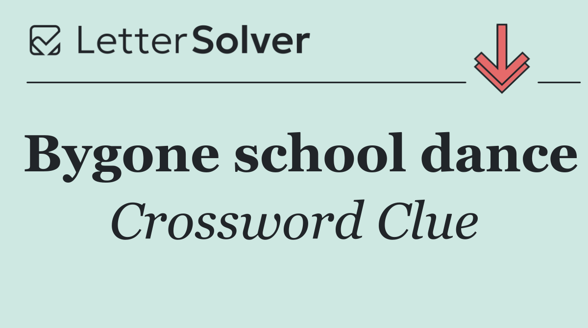 Bygone school dance