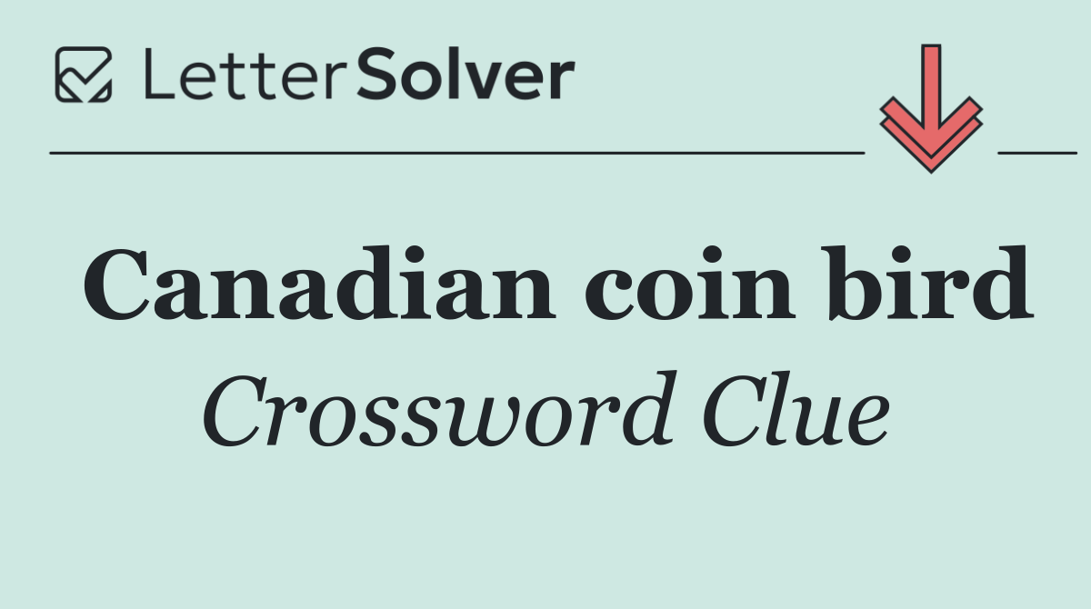 Canadian coin bird