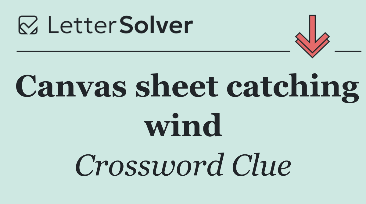 Canvas sheet catching wind