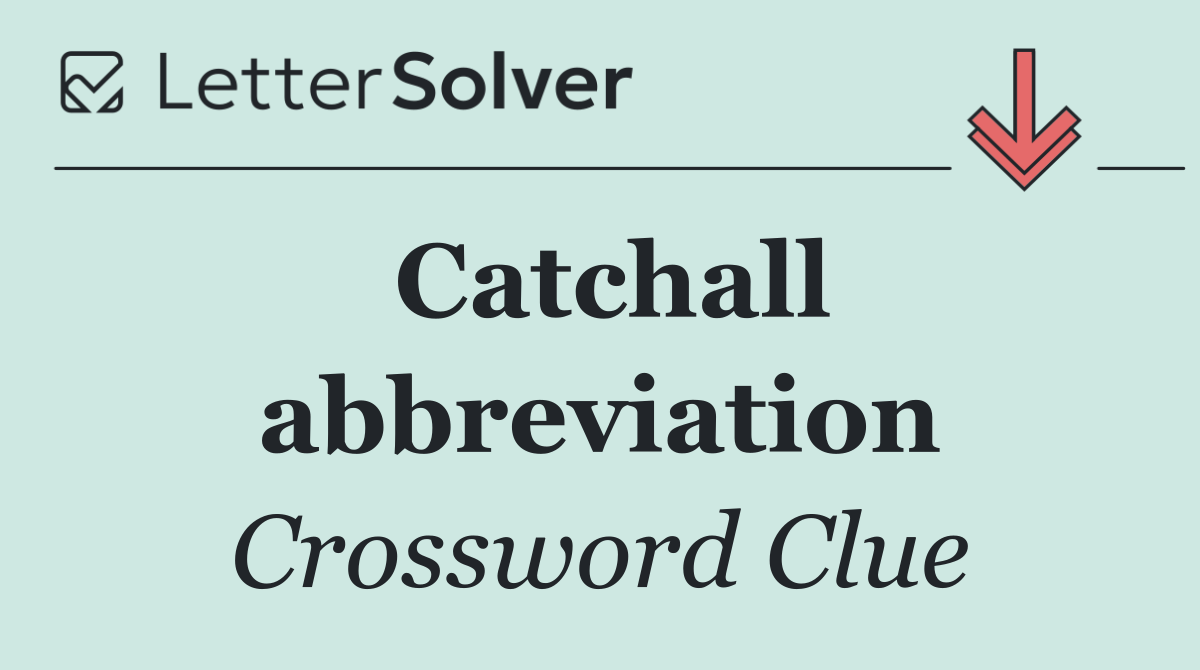 Catchall abbreviation