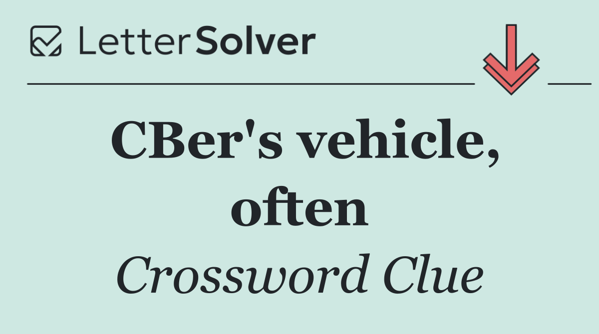 CBer's vehicle, often