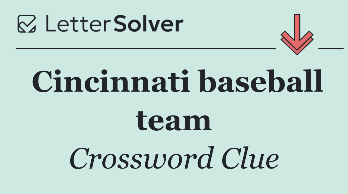Cincinnati baseball team