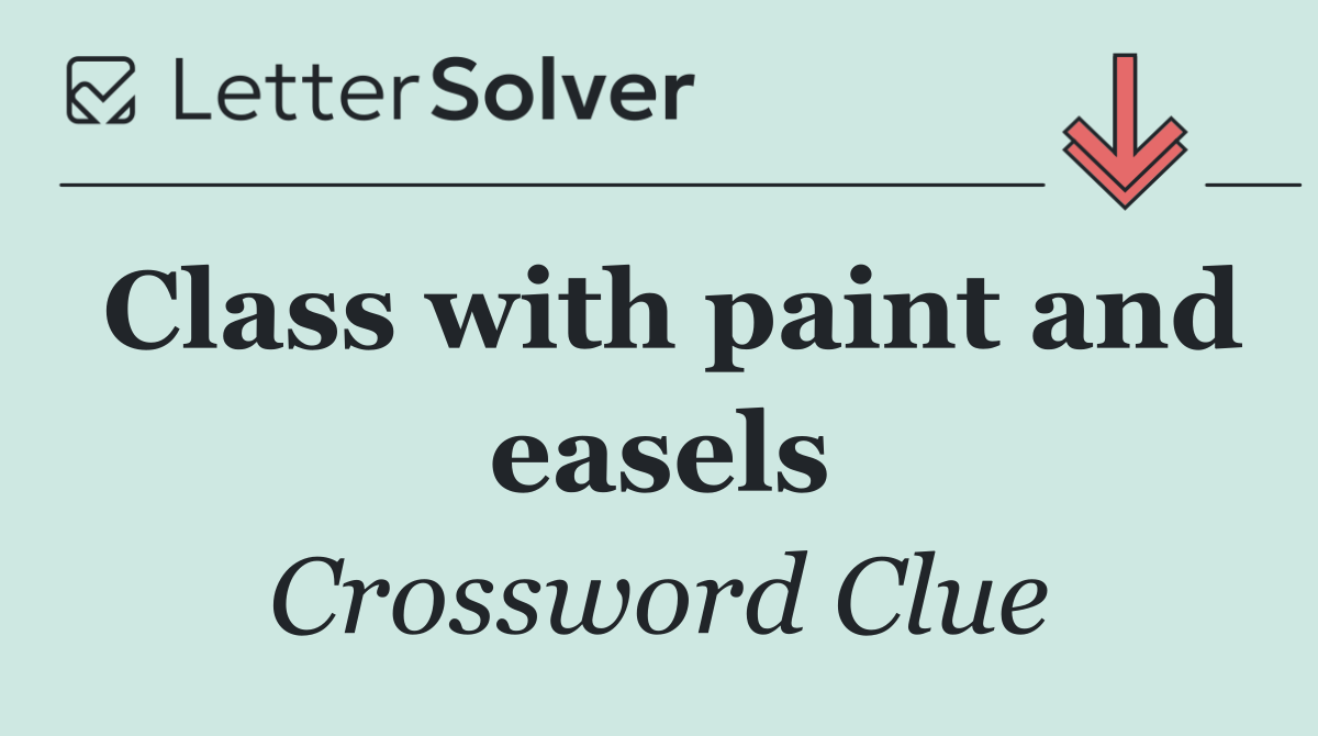 Class with paint and easels