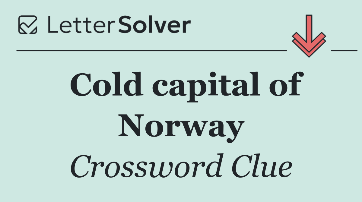 Cold capital of Norway