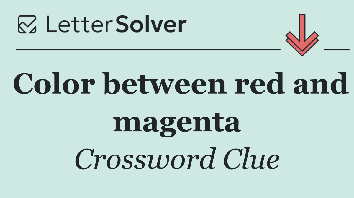 Color between red and magenta