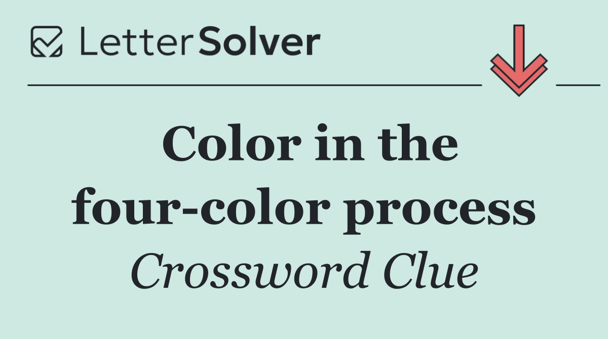 Color in the four color process
