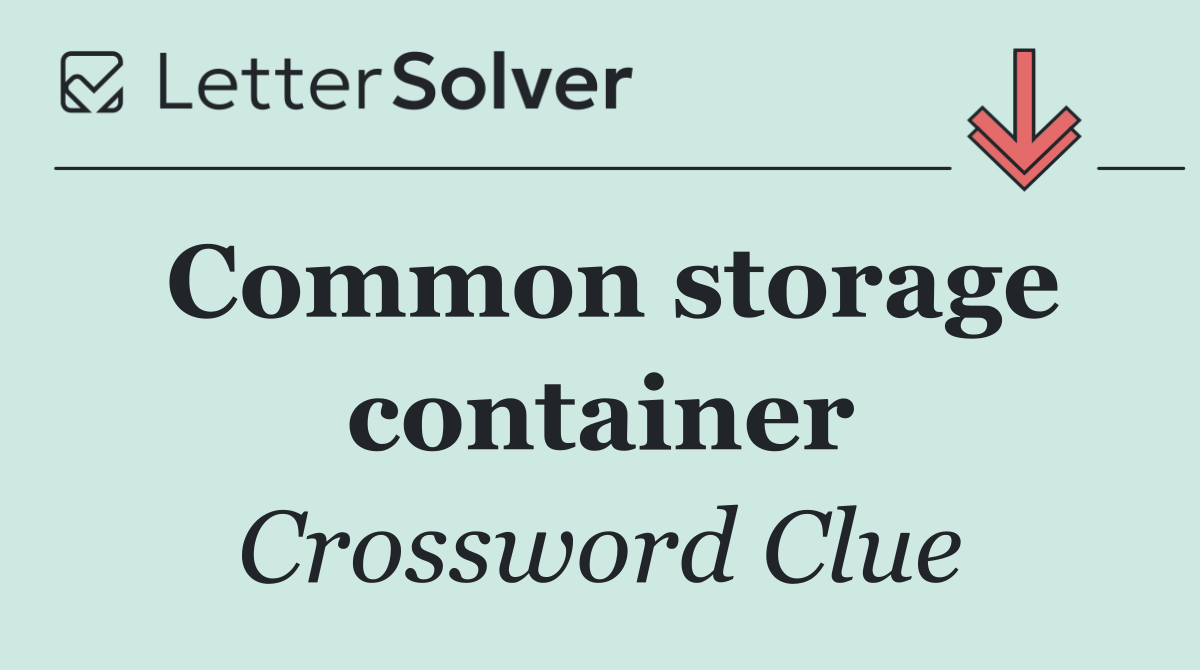 Common storage container
