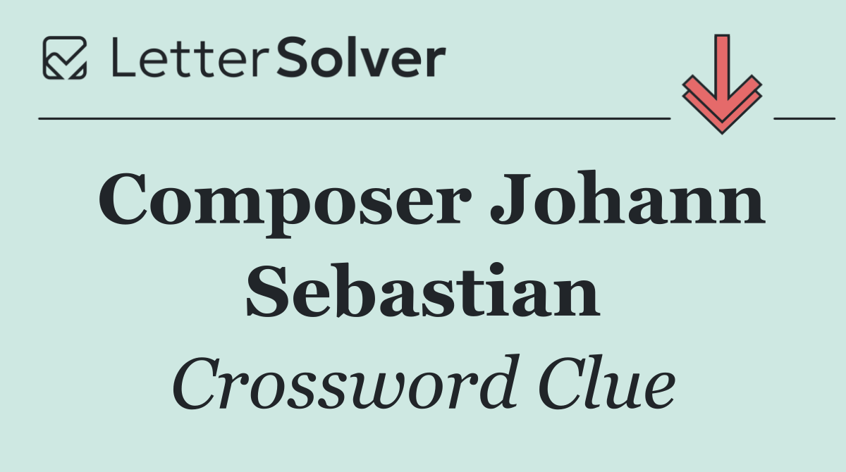 Composer Johann Sebastian