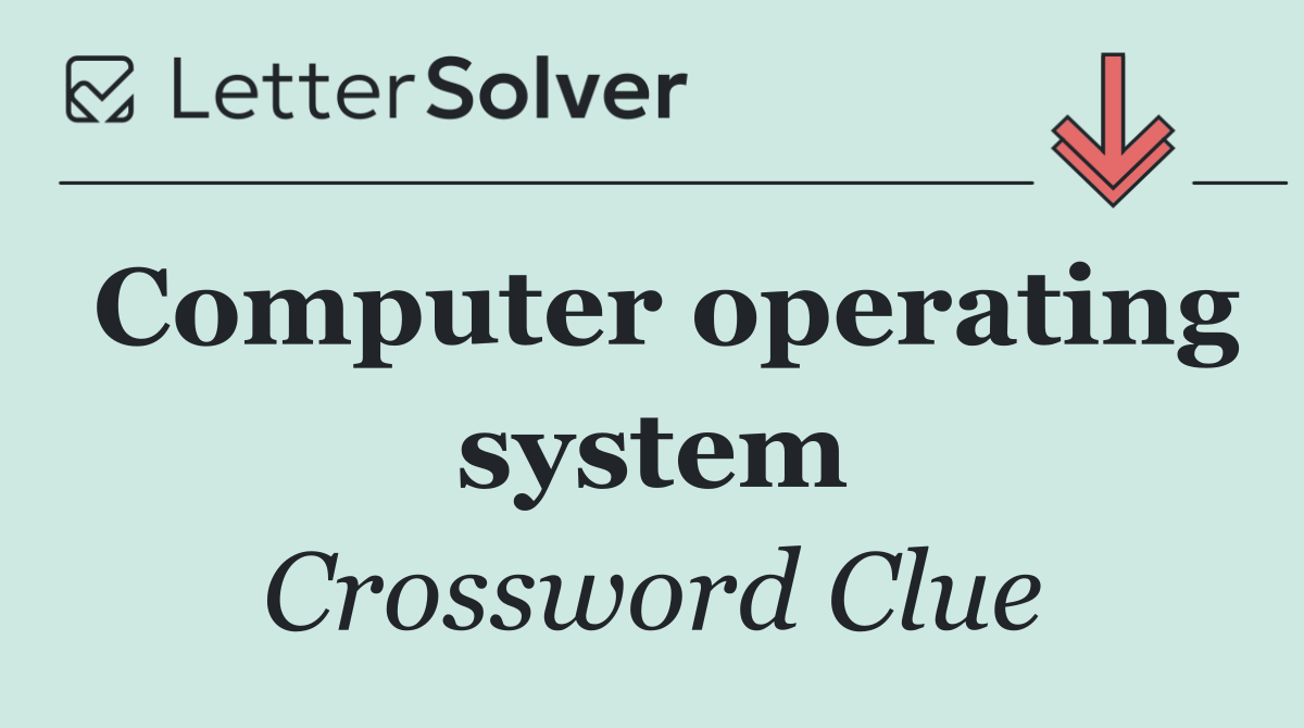 Computer operating system