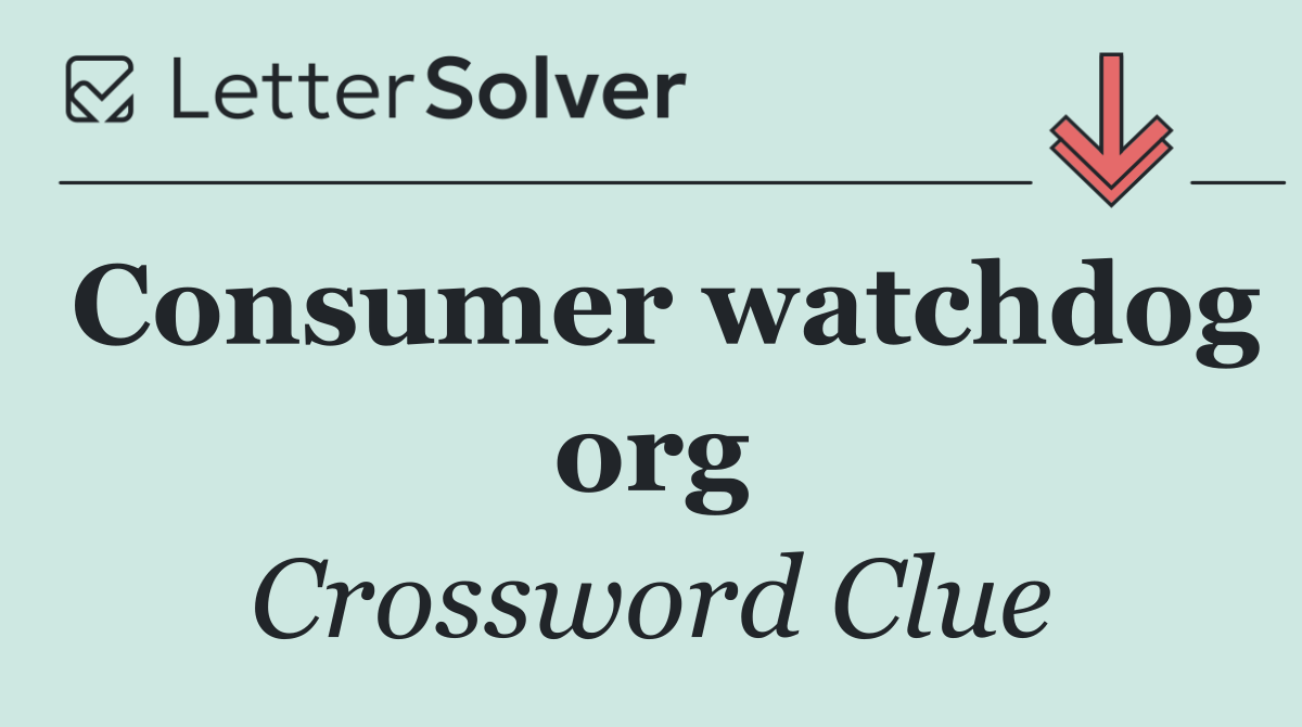 Consumer watchdog org